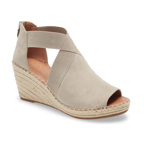 Kenneth Cole Shoes - Gentle Souls by Kenneth Cole Colleen suede  wedge espadrille sandals 7.5